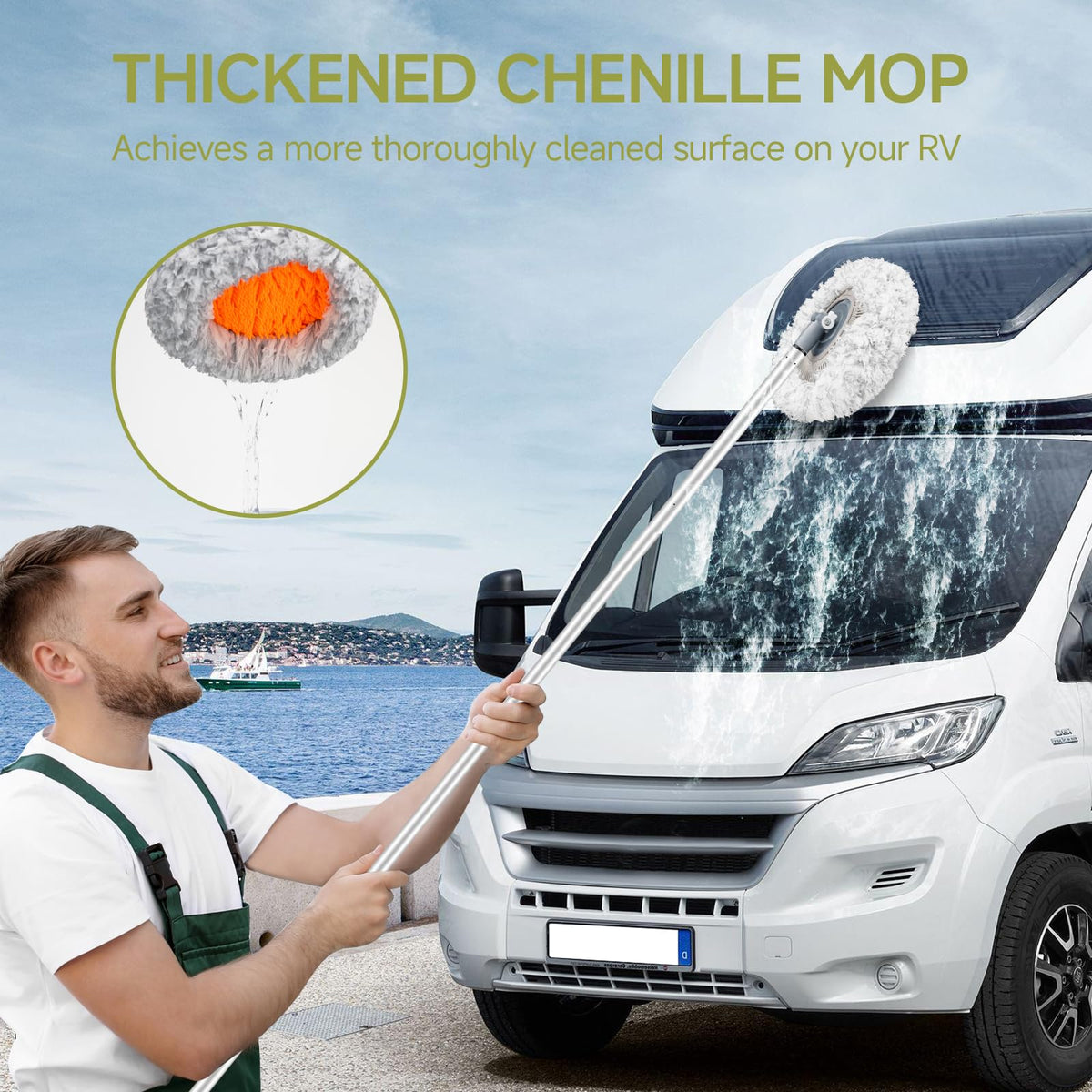 DZGKGM flexible awning head detail showing bendable design protecting seams