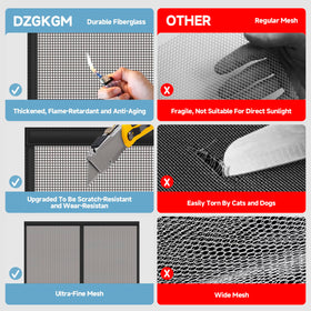DZGKGM screen next to RV doorframe showing fit and scale benefit