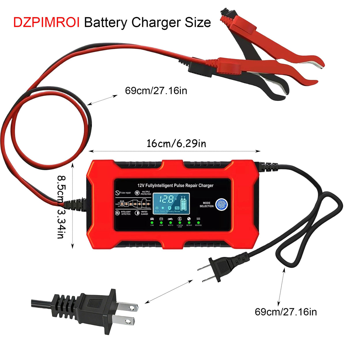 DZPIMROI compact unit in hand showing portable size for easy storage