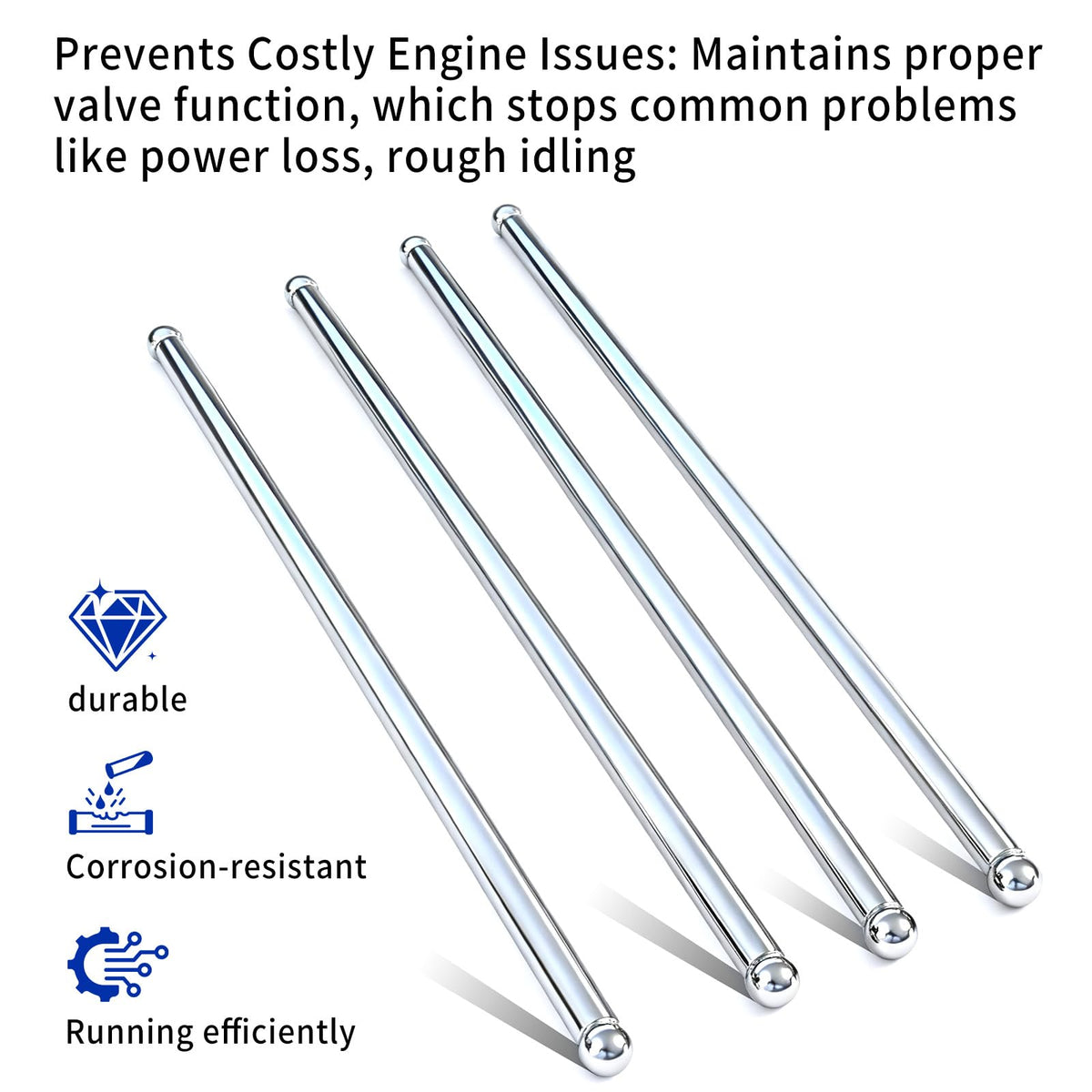DZQPPC push rods beside parts diagram enabling easy model verification
