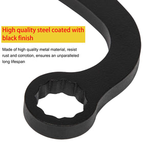 E-cowlboy 13mm wrench in tight area showing access to pump nuts