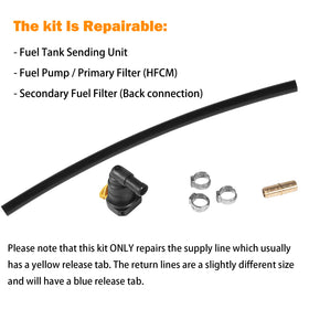E-cowlboy replacement hose with 360-degree clamp showing secure leak-free sealing benefit