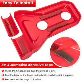 E-cowlboy adhesive backing detail highlighting strong 3M bond for secure fit