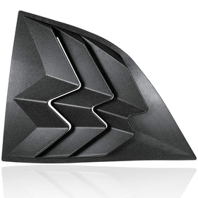 E-cowlboy closeup of angled slats showing preserved visibility and streamlined airflow benefit