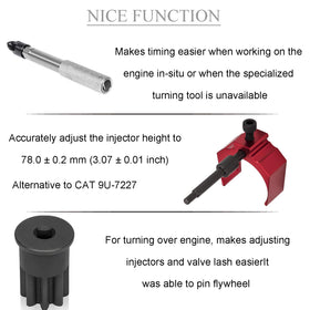 E-cowlboy engine barring socket side profile showing robust turning benefit
