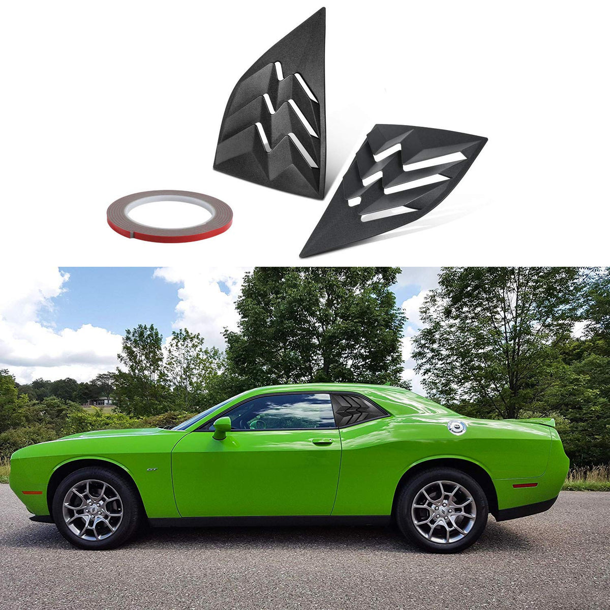E-cowlboy detail near third brake light showing compatible clearance and unobstructed safety view