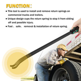 E-cowlboy handle grip detail demonstrating long handle leverage and technician comfort