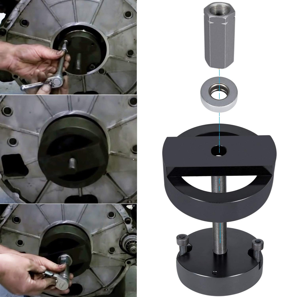 E-cowlboy close-up of threads and mating surface for reliable installation benefit