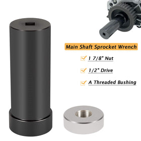 E-cowlboy close-up of threaded bushing for improved alignment and secure hold