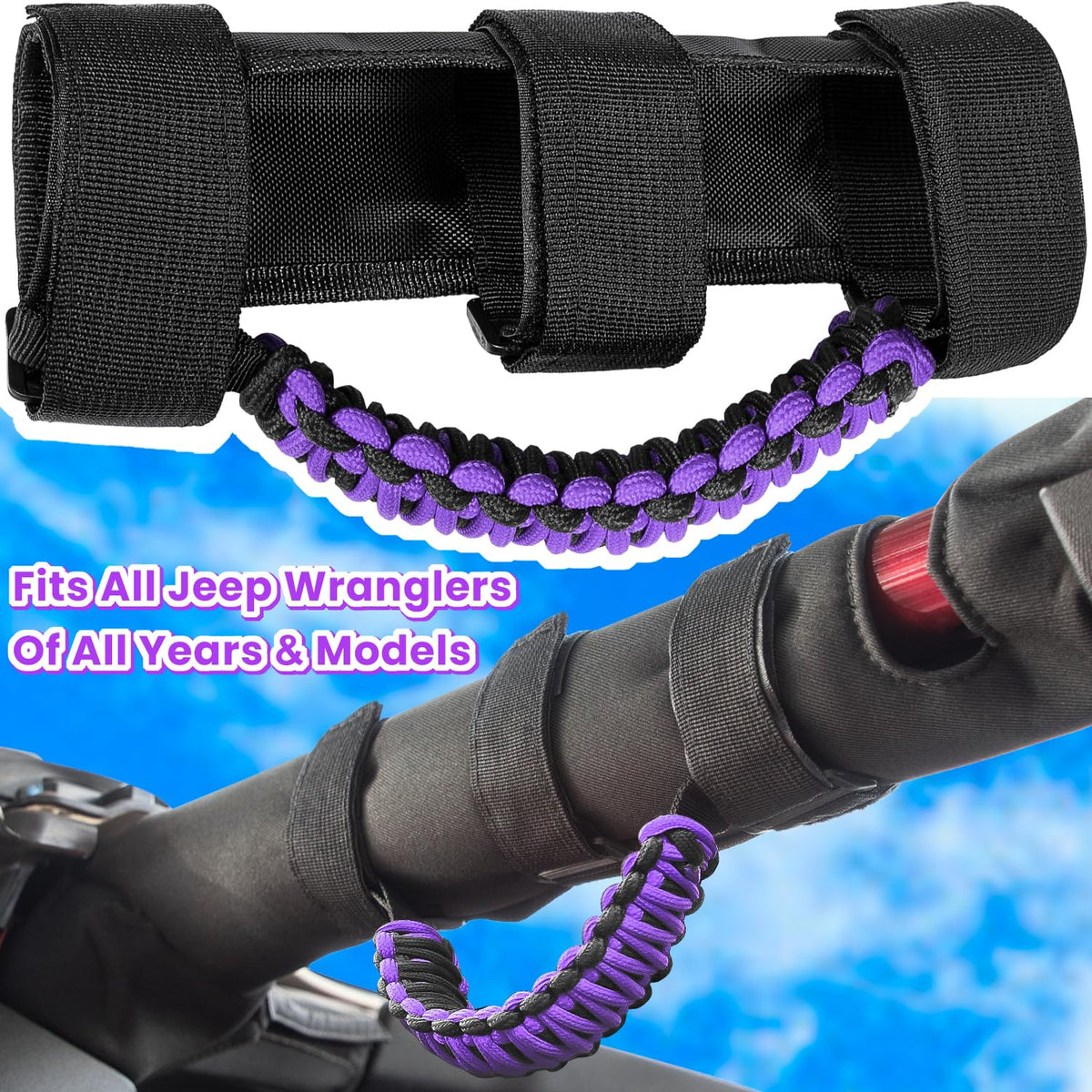 E-cowlboy close-up of 550 paracord texture, showing durable grip and comfort