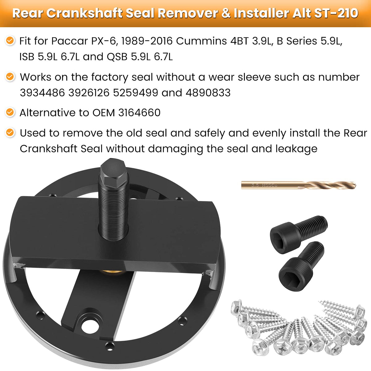 E-cowlboy components laid out with scale illustrating included sizes for fast selection