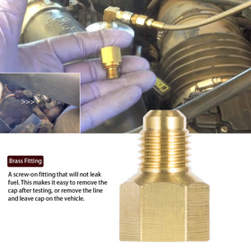 E-cowlboy extended hose and Schrader connection enabling safe pressure checks
