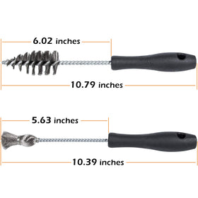 E-cowlboy flat-bottom brush detail highlighting seat polishing and corrosion resistance