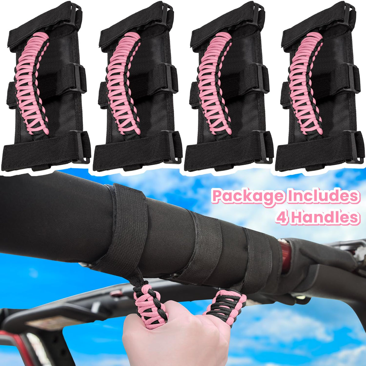 E-cowlboy four-handle set laid flat showing full kit and color matching benefit