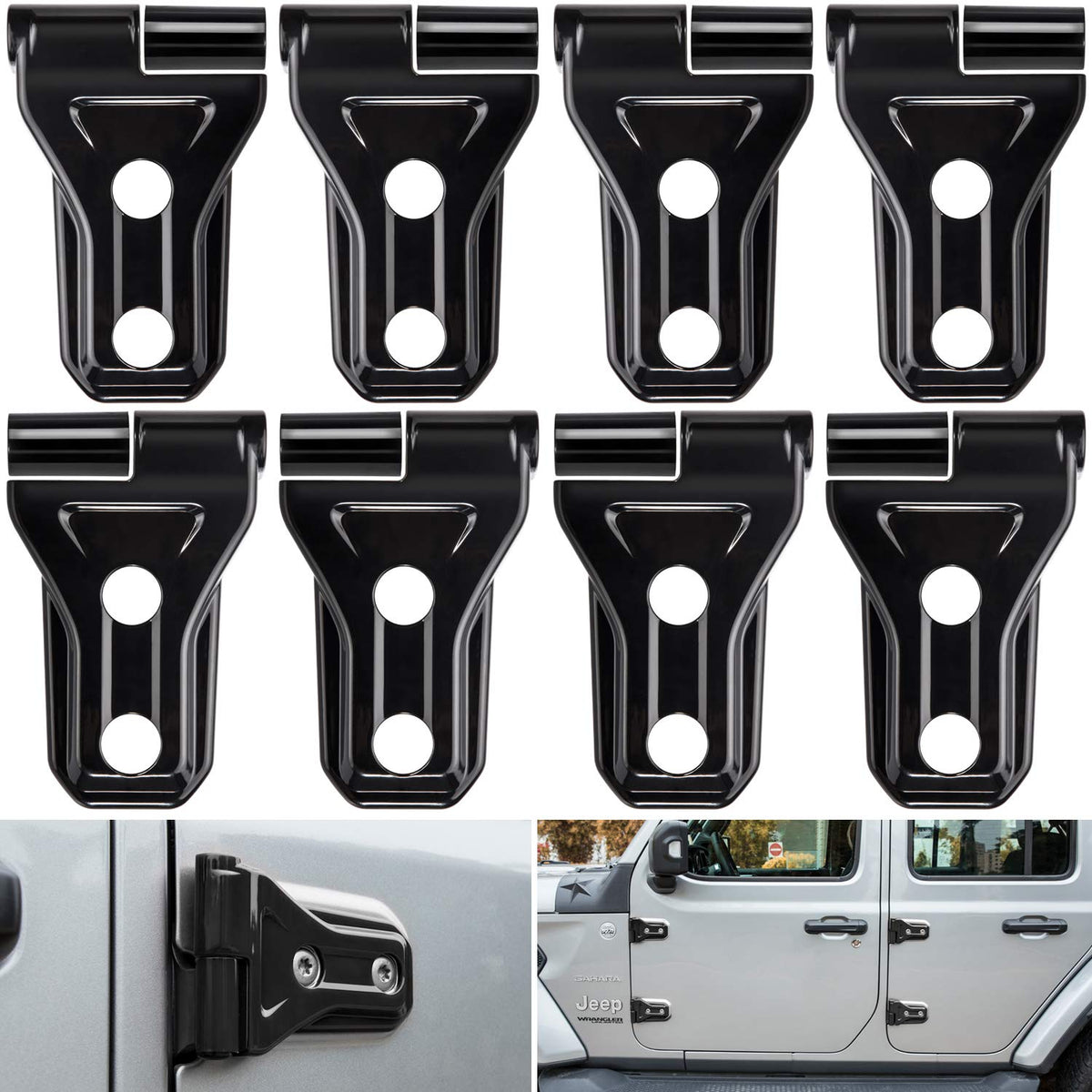 E-cowlboy front packaging showing full 8-piece hinge cover kit and benefits