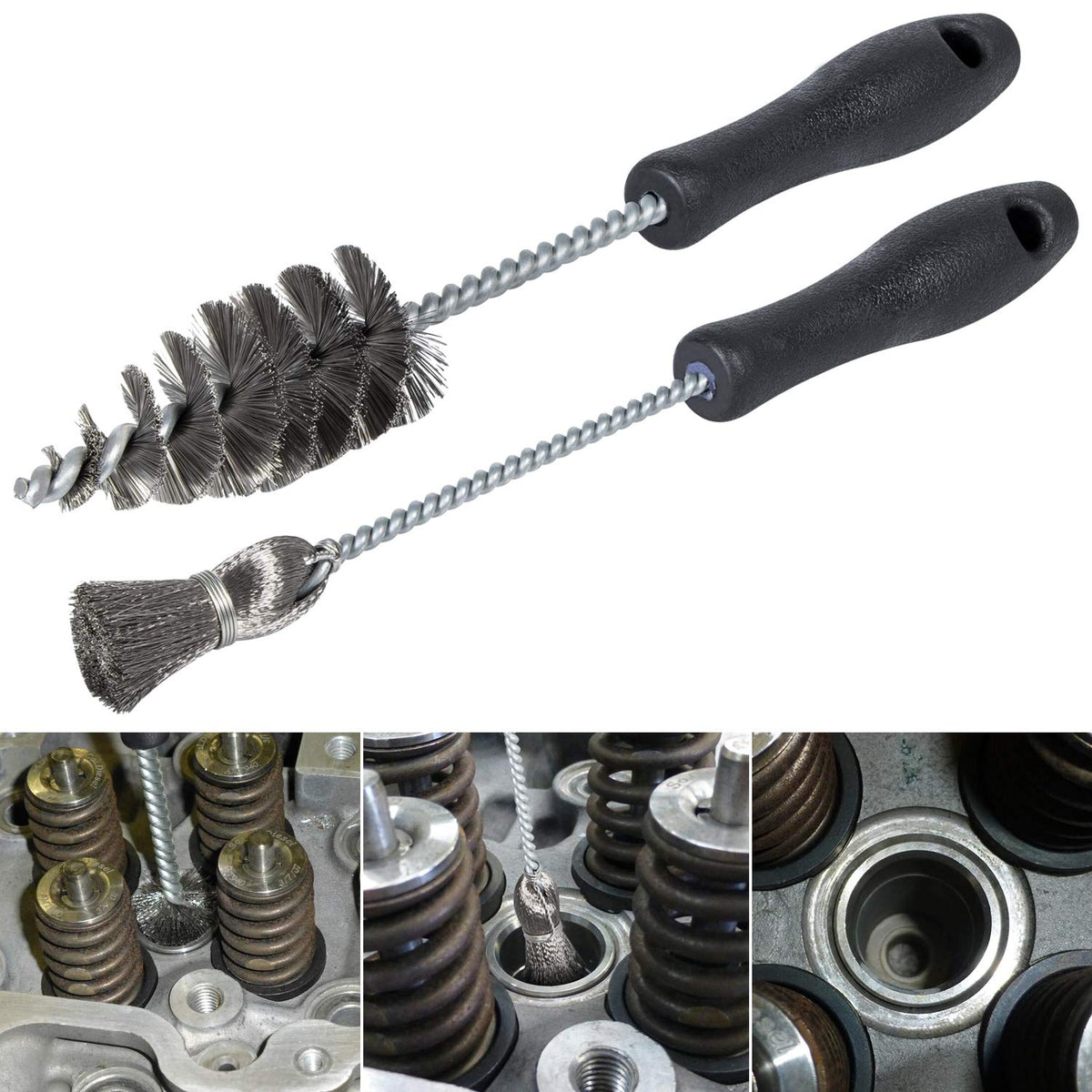E-cowlboy front packaging showing the two-piece injector brush kit and benefits