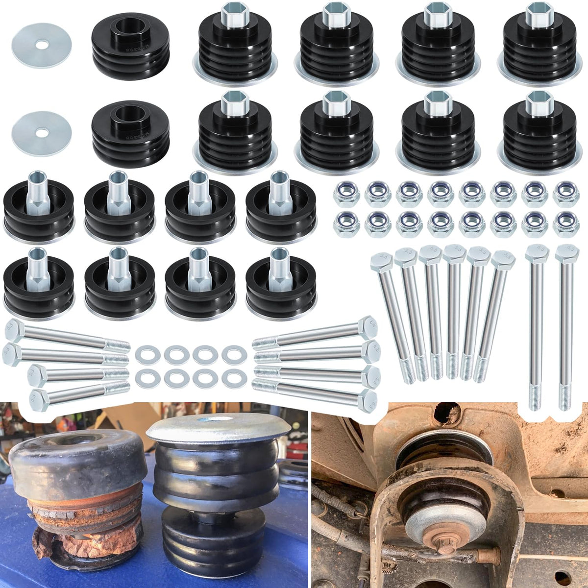 E-cowlboy front packaging showing complete KF04058BK kit and fitment details for quick identification