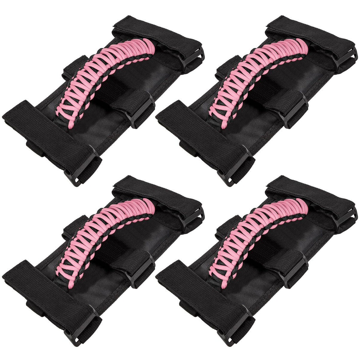 E-cowlboy front packaging of pink grab handles showing contents and fit benefit