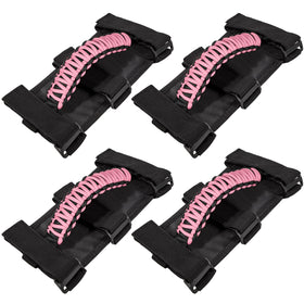 E-cowlboy front packaging of pink grab handles showing contents and fit benefit