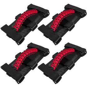 E-cowlboy red grab handles front pack showing four handles and benefits