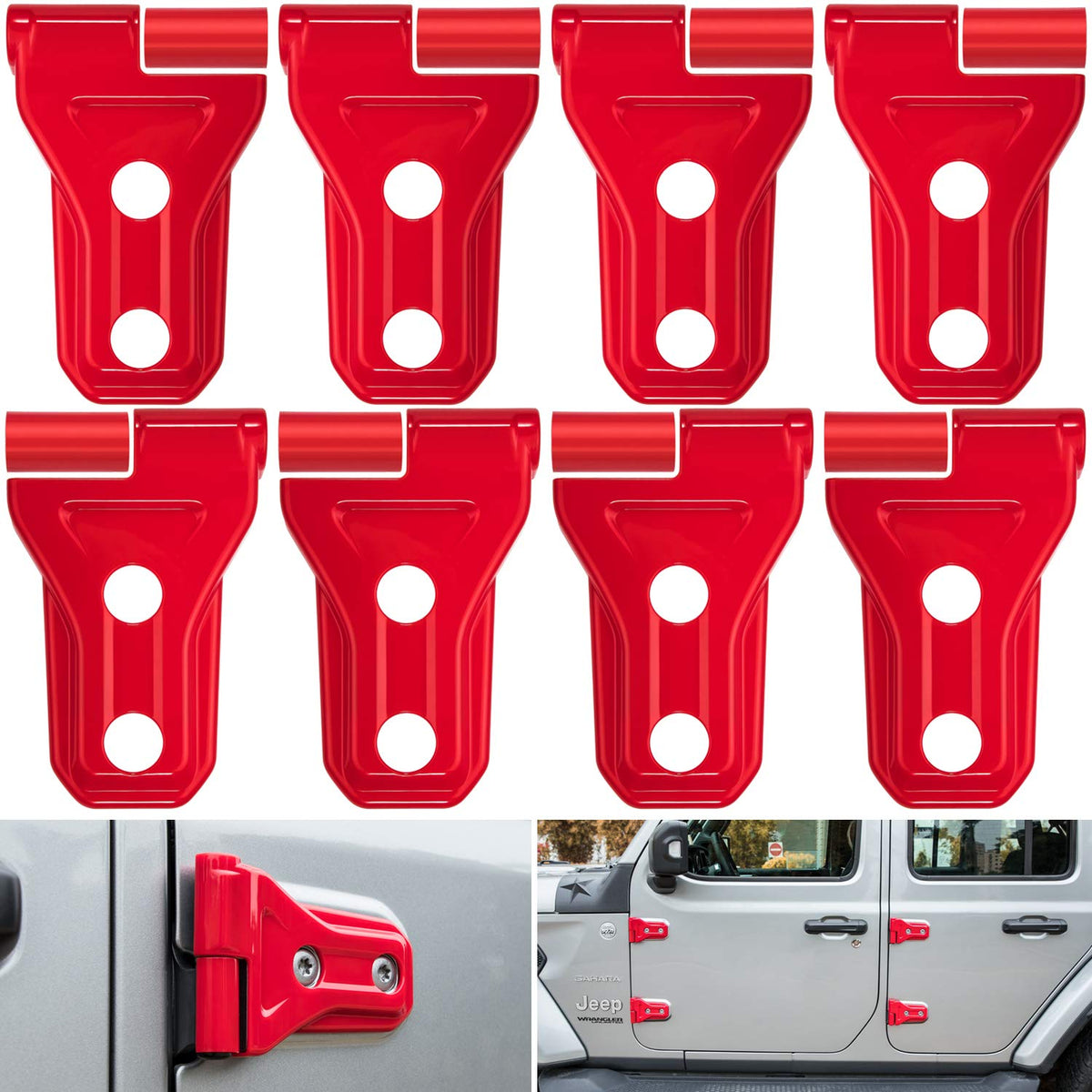 E-cowlboy front packaging showing red hinge covers and model compatibility benefit