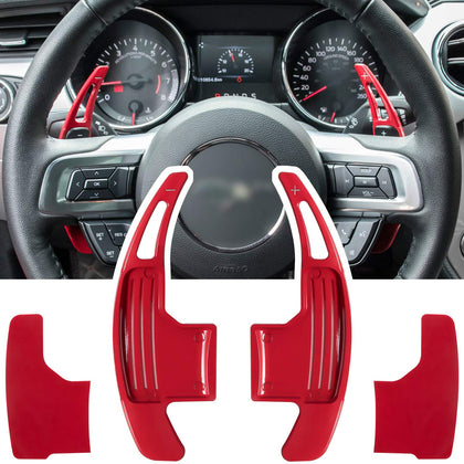 E-cowlboy red paddle covers front view showing precise fit and bold color benefit styling