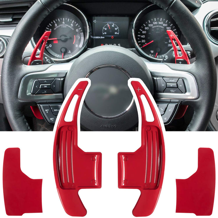 E-cowlboy red paddle covers front view showing precise fit and bold color benefit styling