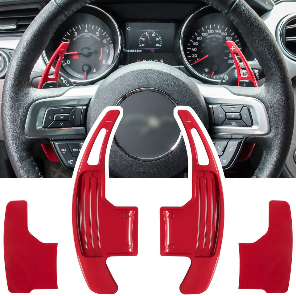 E-cowlboy red paddle covers front view showing precise fit and bold color benefit styling