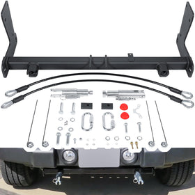 E-cowlboy front plate installed on Jeep Wrangler JL, secure mounting benefit