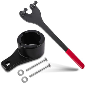 E-cowlboy front view of both pulley holding tools showing kit benefits