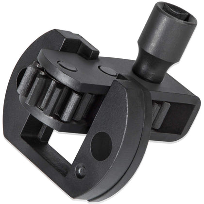 E-cowlboy front view of barring tool showing design and fit benefits