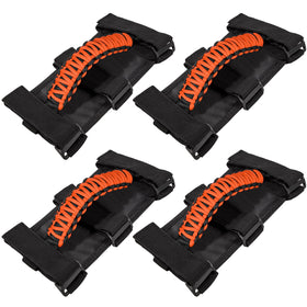 E-cowlboy front view orange grab handles showing fit and visibility benefit