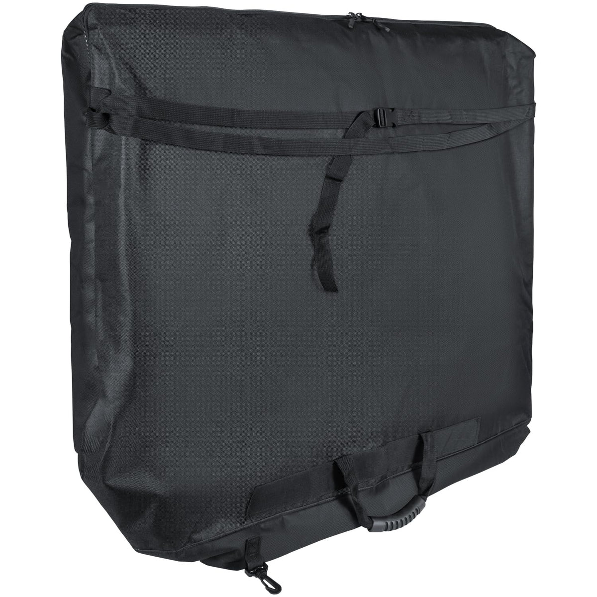 E-cowlboy front view of storage bag showing secure zipper and durable body, protective storage