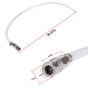 E-cowlboy full 1000mm hose laid out to show length and flexibility for easy reach
