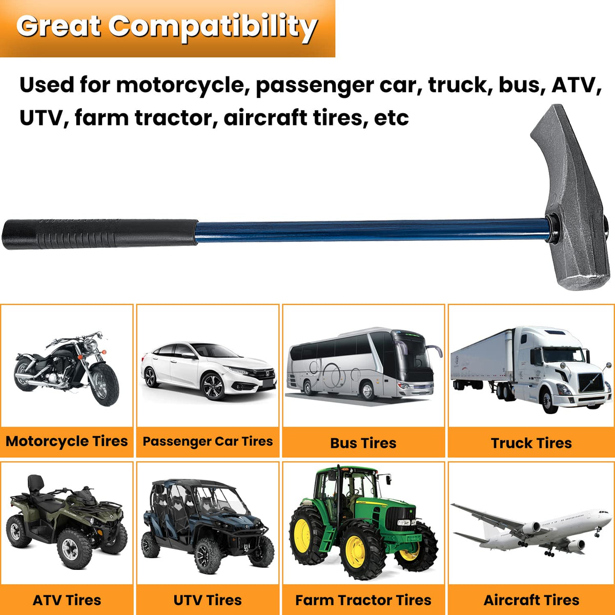 E-cowlboy handle grip detail showing ergonomic rubber for reduced vibration