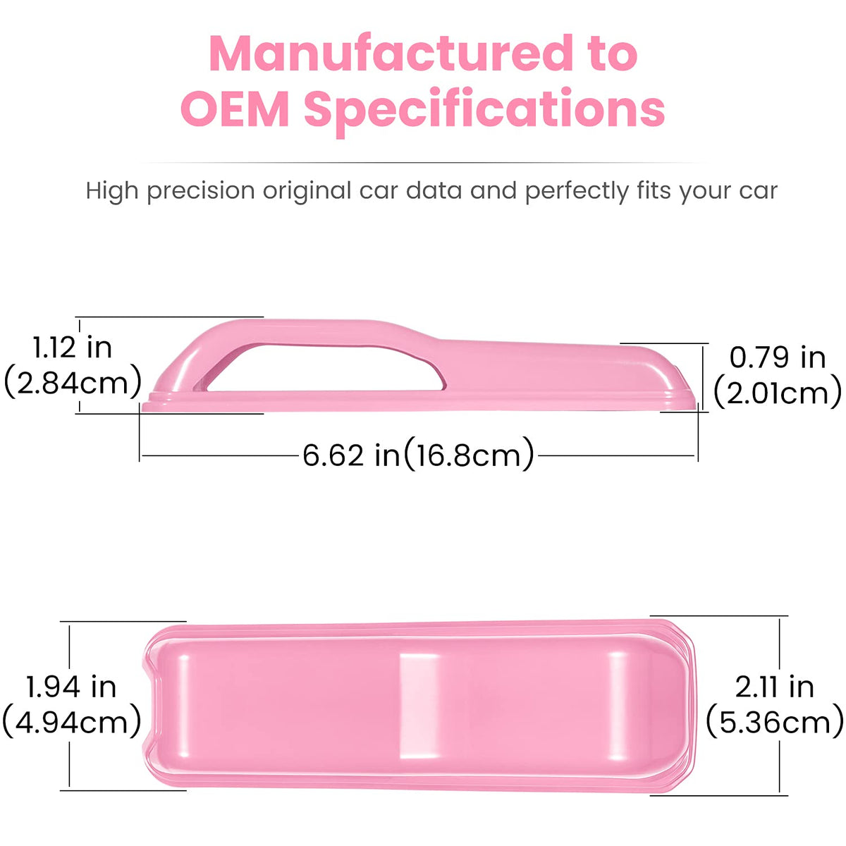 E-cowlboy hinge cover held by hand showing compact scale benefit