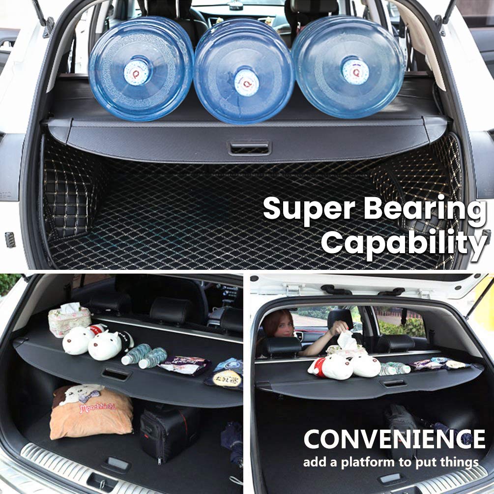 E-cowlboy installed in Nissan Rogue wide shot showing clean concealed cargo