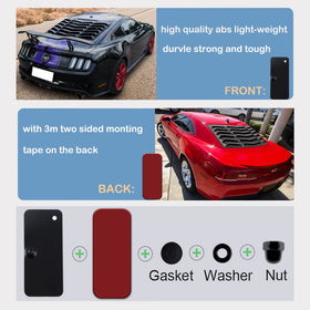 E-cowlboy mounted louvers on car illustrating secure fit and style