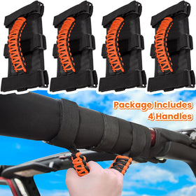 E-cowlboy packaging and contents showing four-handle set and straps