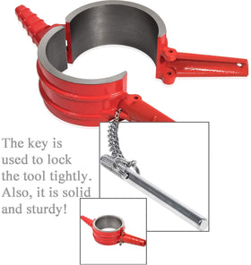 E-cowlboy parts arranged beside a 5.4" piston showing correct scale