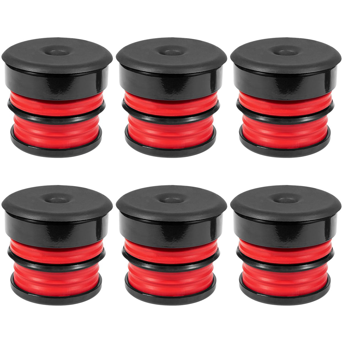 E-cowlboy plastic shims and cup seals arranged to show proper fitment