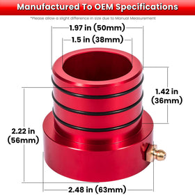 E-cowlboy red anodized finish texture highlighting corrosion resistance and long-lasting appearance