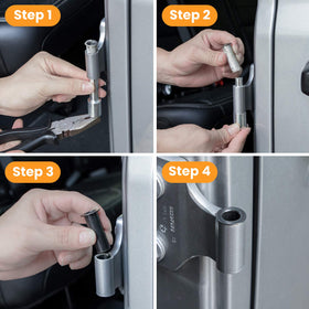 E-cowlboy removal tool with hammer action demonstrating safe bushing extraction