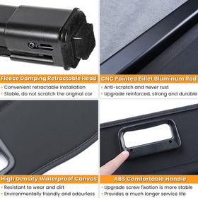E-cowlboy retractable cover pulled across trunk showing easy operation