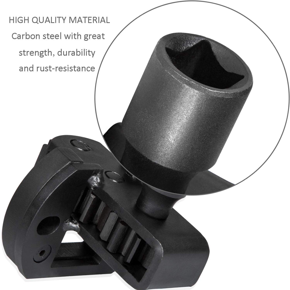 E-cowlboy side profile showing scale and 1/2" drive compatibility benefit