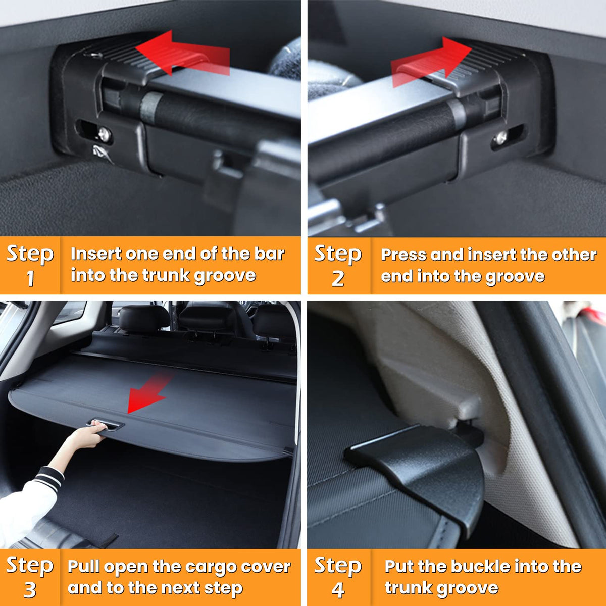 E-cowlboy trunk cover next to measuring tape showing accurate custom fit