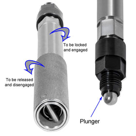 E-cowlboy timing pin engaged on flywheel showing accurate timing benefit