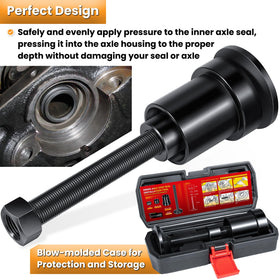 E-cowlboy tool set being used on a Jeep Dana axle — safer, even seal seating
