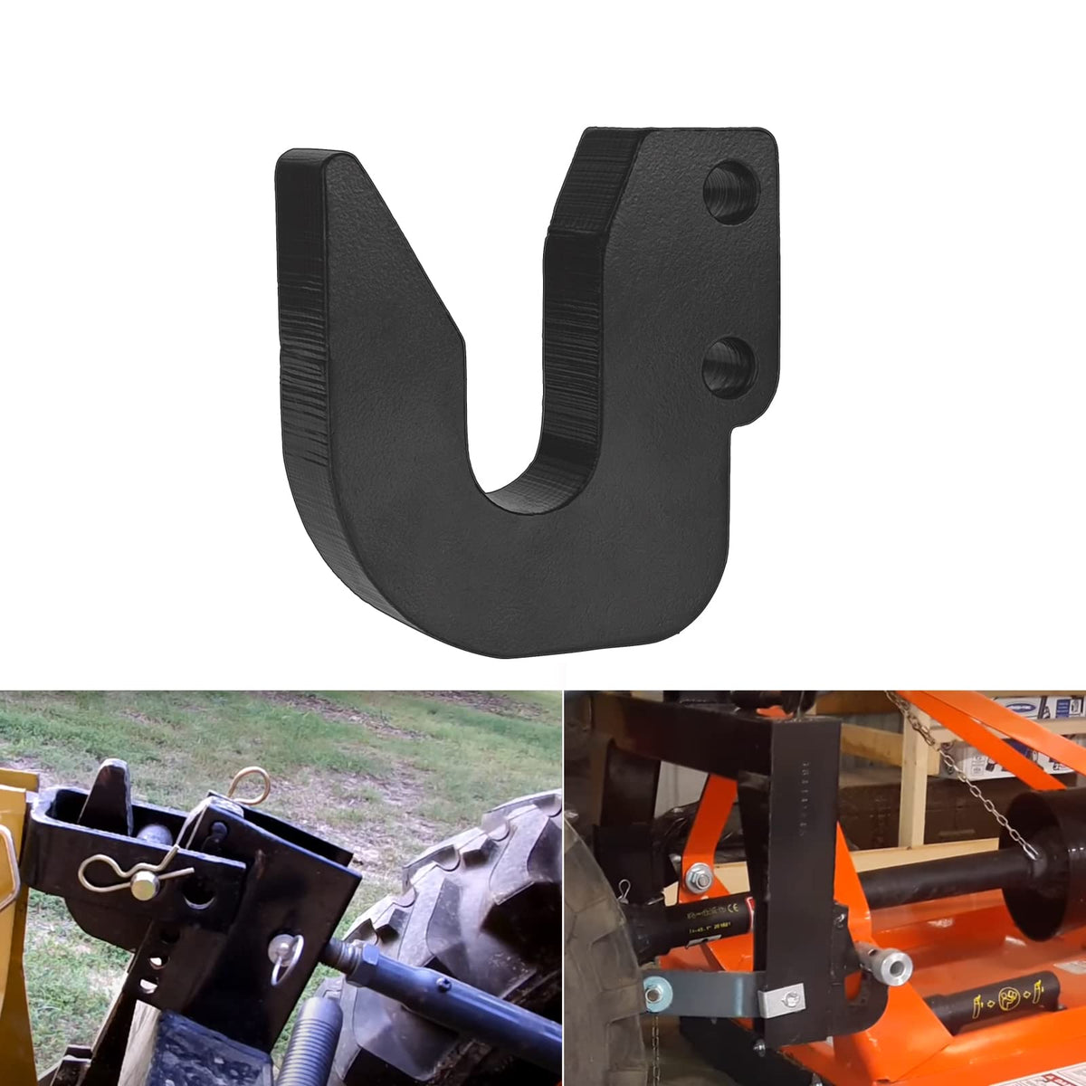 E-cowlboy front view of top hook showing fit and robust finish