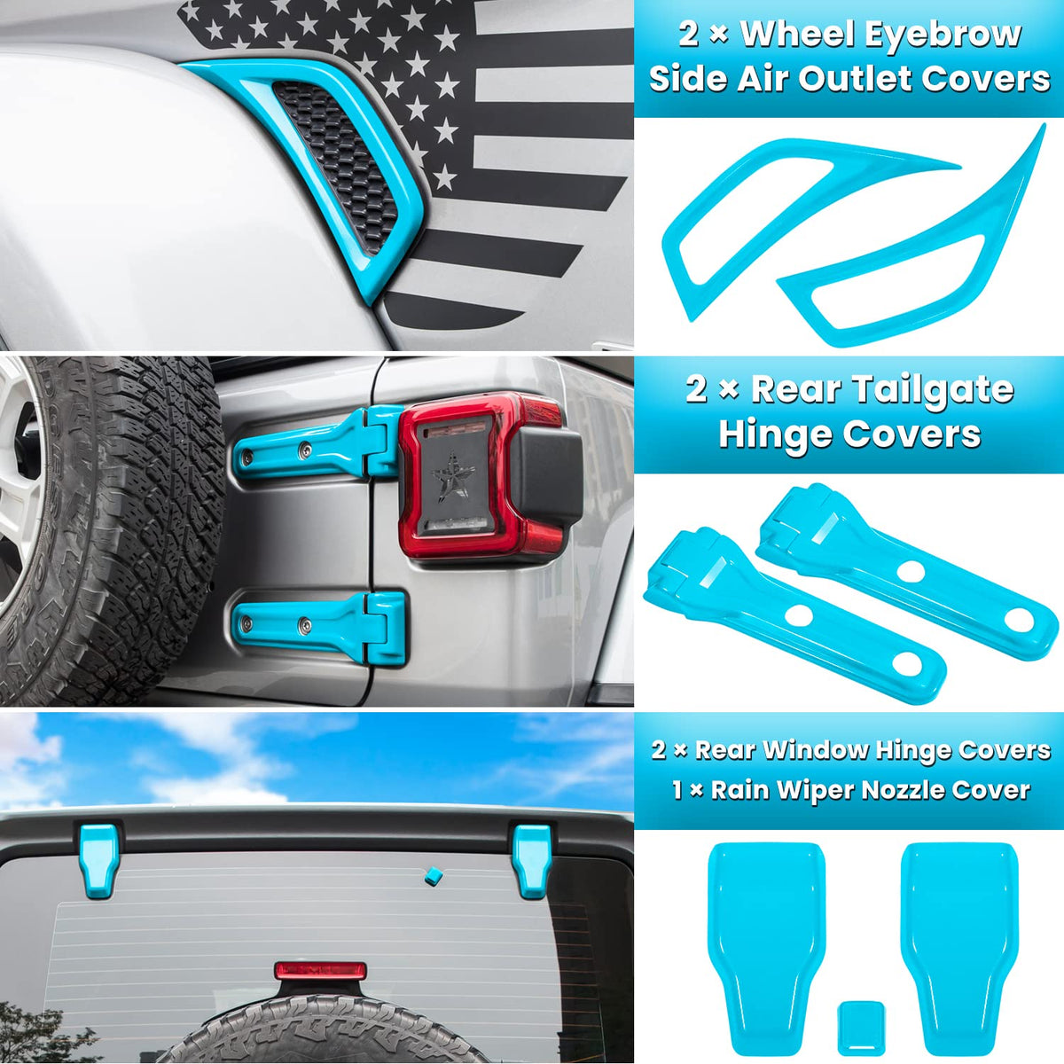 E-cowlboy wheel eyebrow installed demonstrating enhanced visual contrast